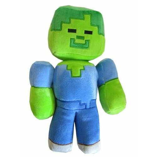 Майнкрафт (Minecraft) Мягкая игрушка Плюшевый зомби, 28 см