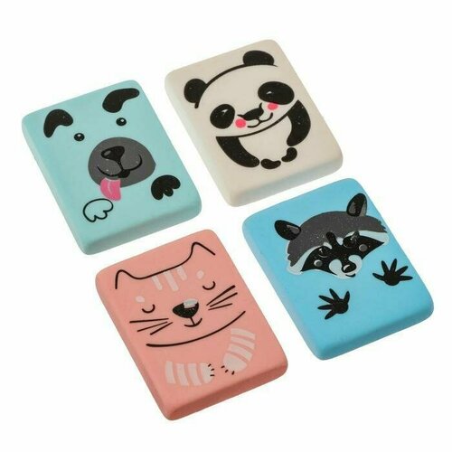 Ластик HappyGraphix Милашки-мордашки квадрат 439₽