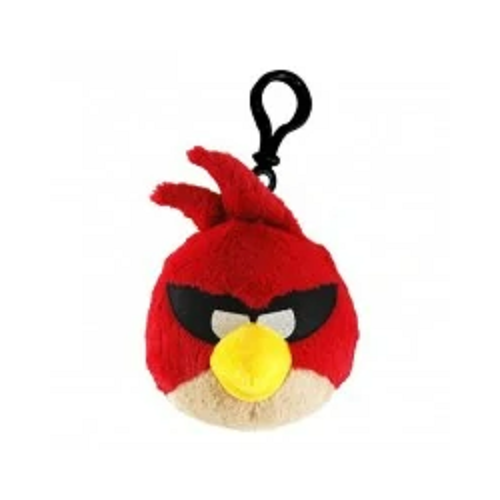 Мягкая игрушка-брелок 'Красная злая птичка' (Angry Birds - Red Bird), 8 см, Commonwealth Toys 92677