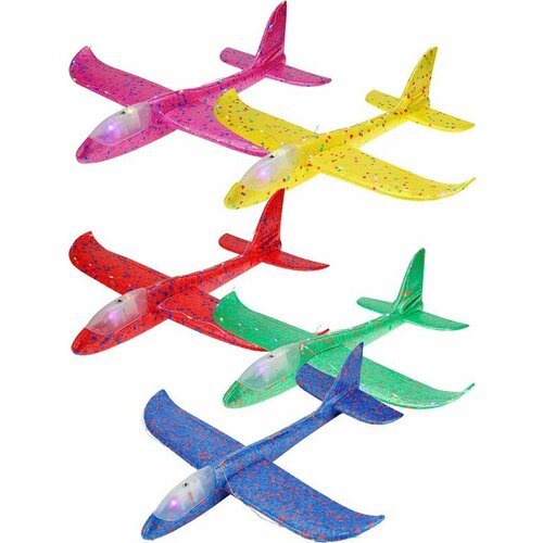 Запускалка Самолёт 48х47 см24 огоньков на фюзеляже и крыльях рыжий КОТ СЗ-0682РК 515₽