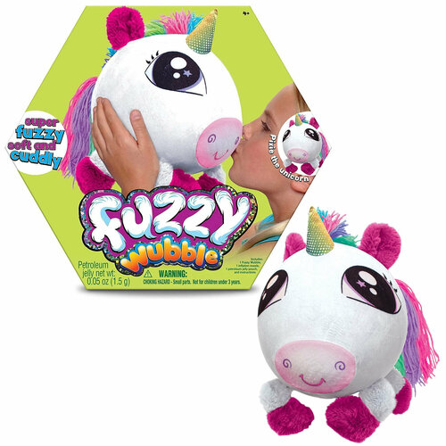 Мягкая игрушка Игрушка Fuzzy Wubble Надувной пушистый Единорог 28 см