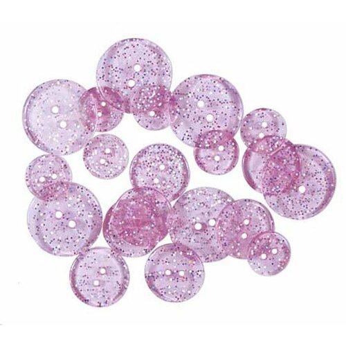 Набор пуговиц Glitter Buttons (20 шт, от 10 до 20 мм) / Blumenthal Lansing, артикул 550001454