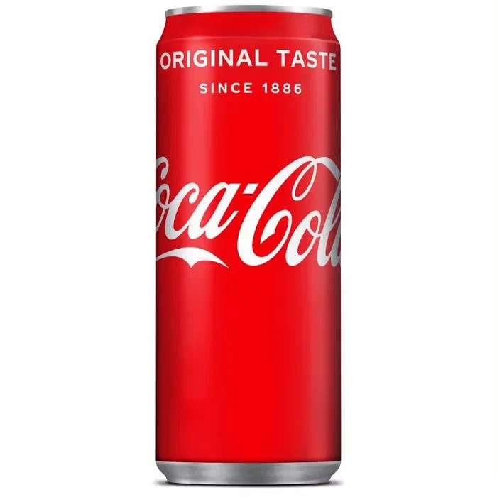 Coca-Cola Original Taste ж/б 0,33 л, в упаковке 15 шт! Импорт из Грузии - фотография № 1