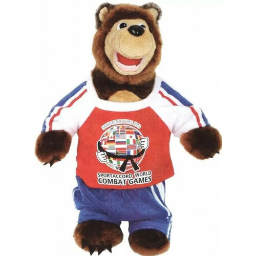 Мягкая игрушка Мишка в спортивном костюме из мультика маша И медведь 30СМ