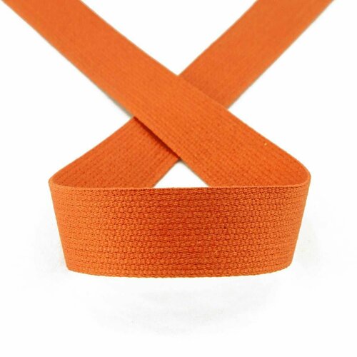 Тесьма ременная - стропа, цвет оранжевый, 25 м, 1 упаковка тесьма ременная стропа pega серая с белыми краями 20 мм