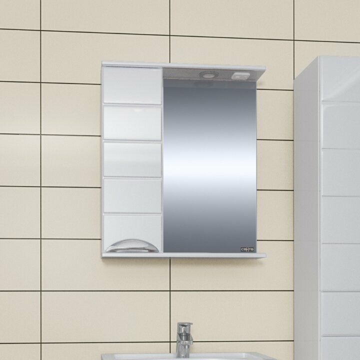 Зеркало СанТа Родос 106015 60 см, белый
