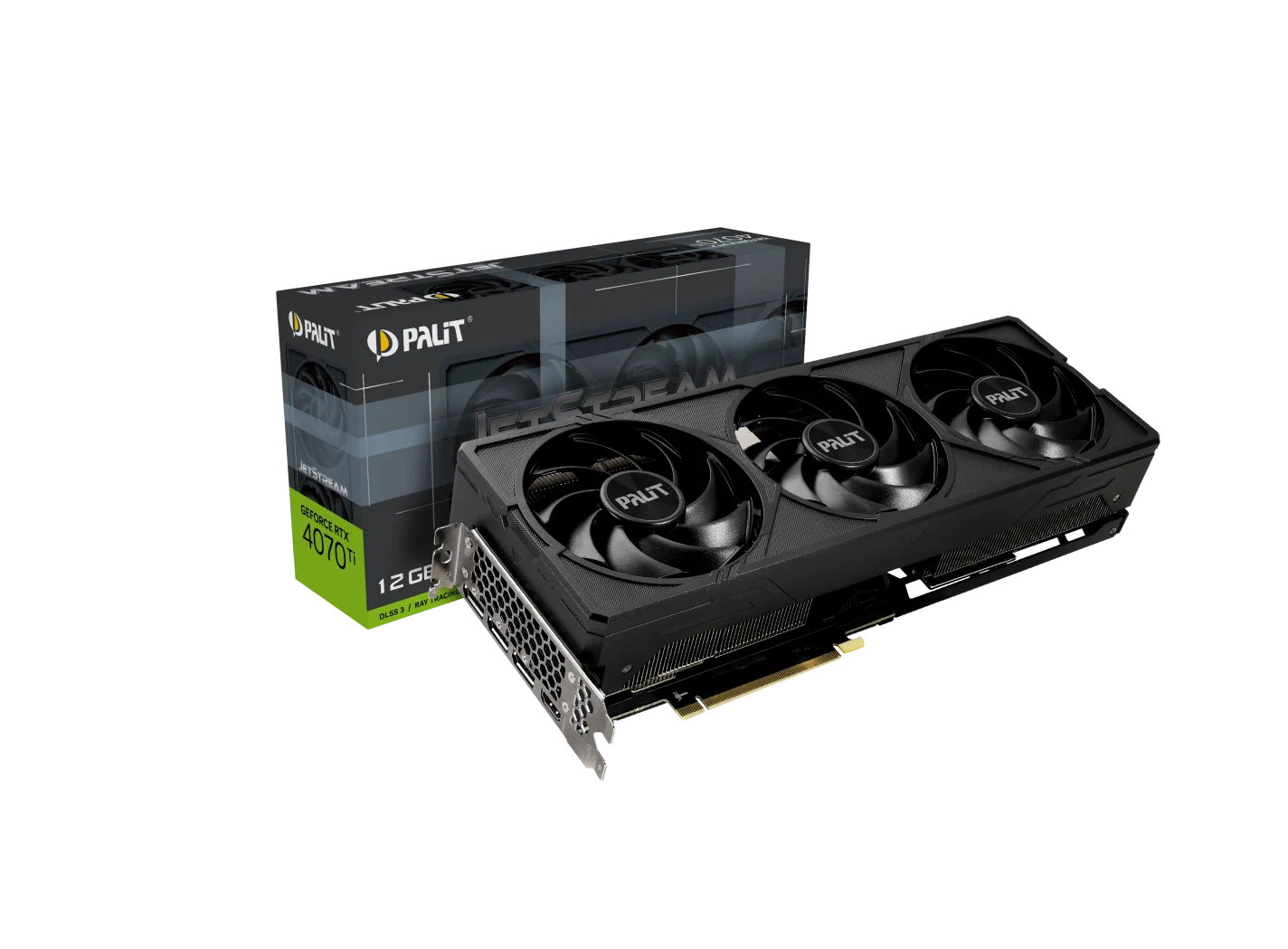 Видеокарта PALIT RTX4070Ti JETSTREAM 12GB GDDR6X 192bit 3-DP HDMI NED407T019K9-1043J (NED407T019K9-1043J) - фото №13