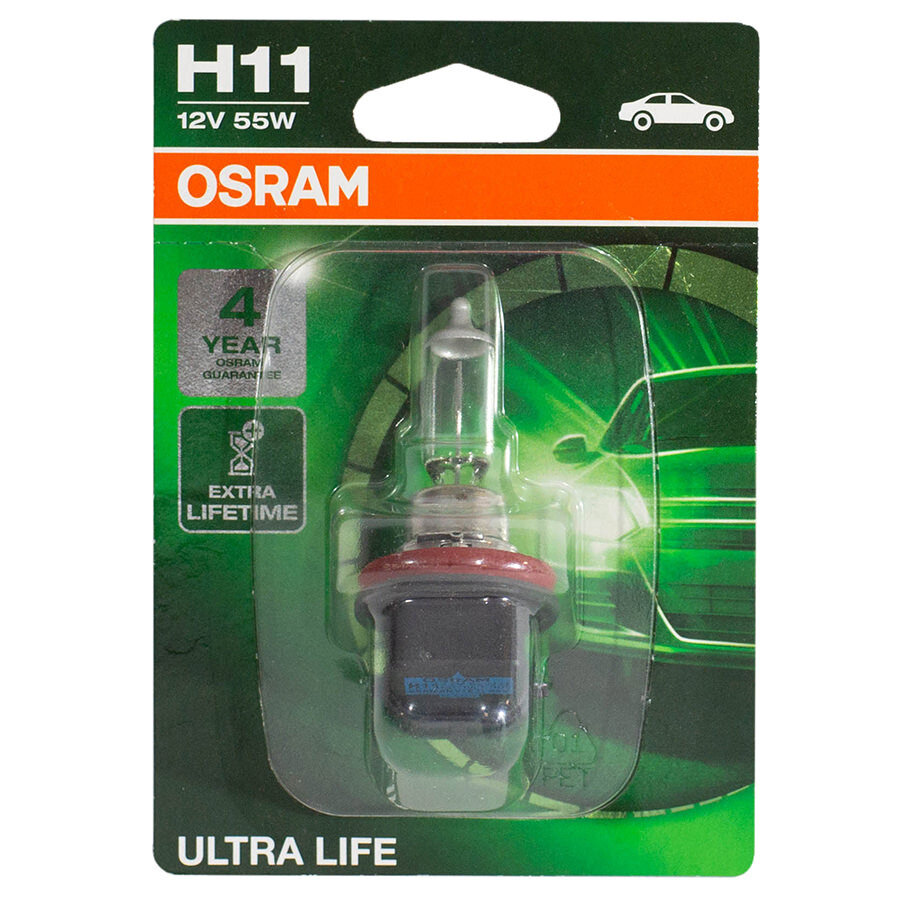 OSRAM H11 12V-55W (PGJ19-2) (увелич. срок службы) Ultra Life 1шт - фото №17