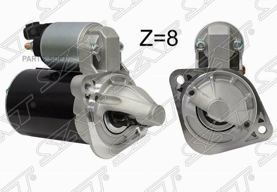 Стартер Hyundai Elantra 06-19 / Solaris 10-14 (1,4 kW/ Z=8/ (восстановленный) аналог VALEO) SAT ST-36100-2B100 | цена за 1 шт