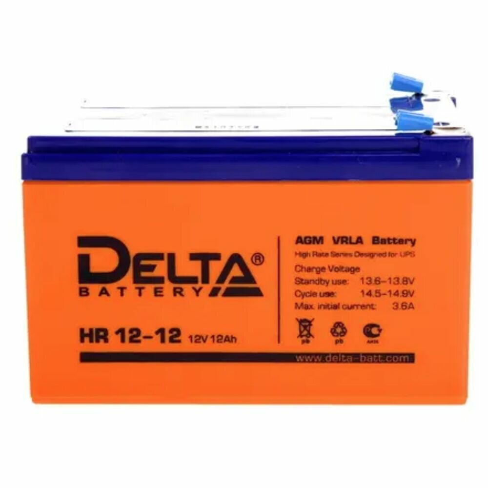 Аккумуляторная батарея DELTA Battery HR 12-12 12В 12 А·ч - фото №5