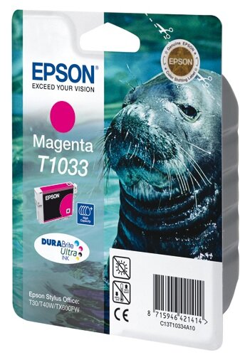 Картридж тех. упаковка EPSON T10334A ST Office T30/T40W/TX600FW пурпурный увеличенный