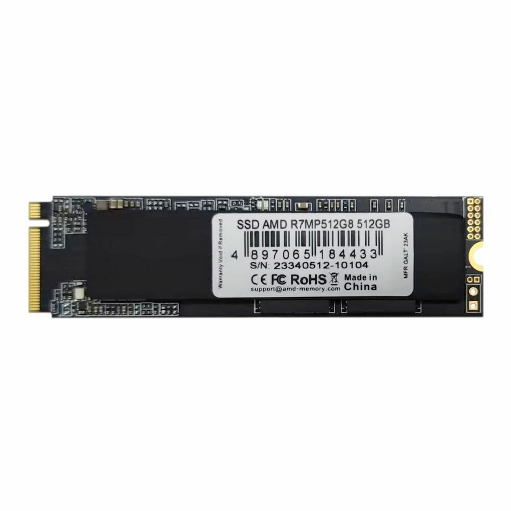 Твердотельный накопитель SSD AMD Radeon 512Gb M.2 PCIE 4.0 2280 3D NAND Retail R7MP512G8