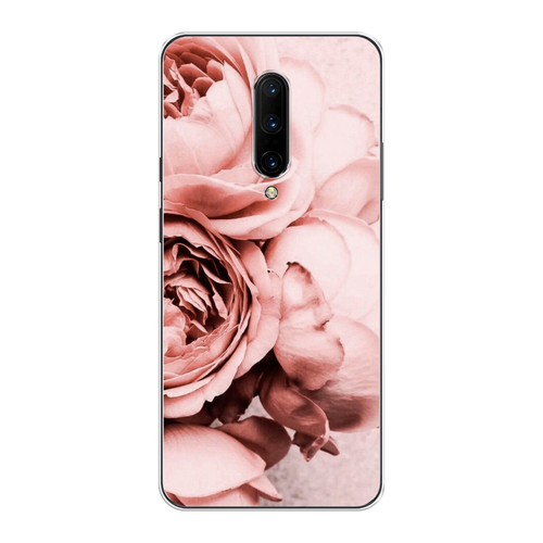 Силиконовый чехол на OnePlus 7 Pro / ВанПлас 7 Про Пыльно-розовые пионы силиконовый чехол на oneplus 7 pro ванплас 7 про розовые пионы