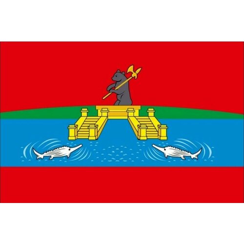 Термонаклейка флаг Рыбинска, 7 шт