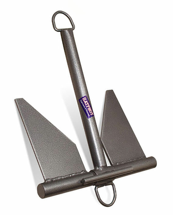 фото Якорь 5,5 кг стальной денфорта для лодки ПВХ, атикоррозийная краска, в чехле