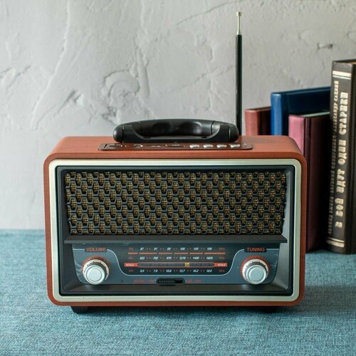 Ретро радиоприемник с флешкой портативная музыкальная блютуз колонка 2857₽