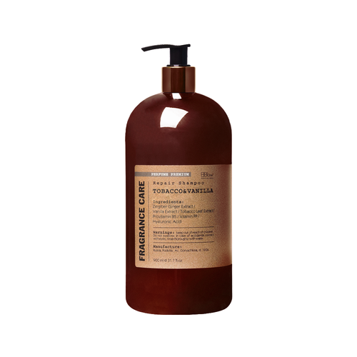 Парфюмированный шампунь Fragrance care Repair shampoo Tobacco&Vanilla 900 мл