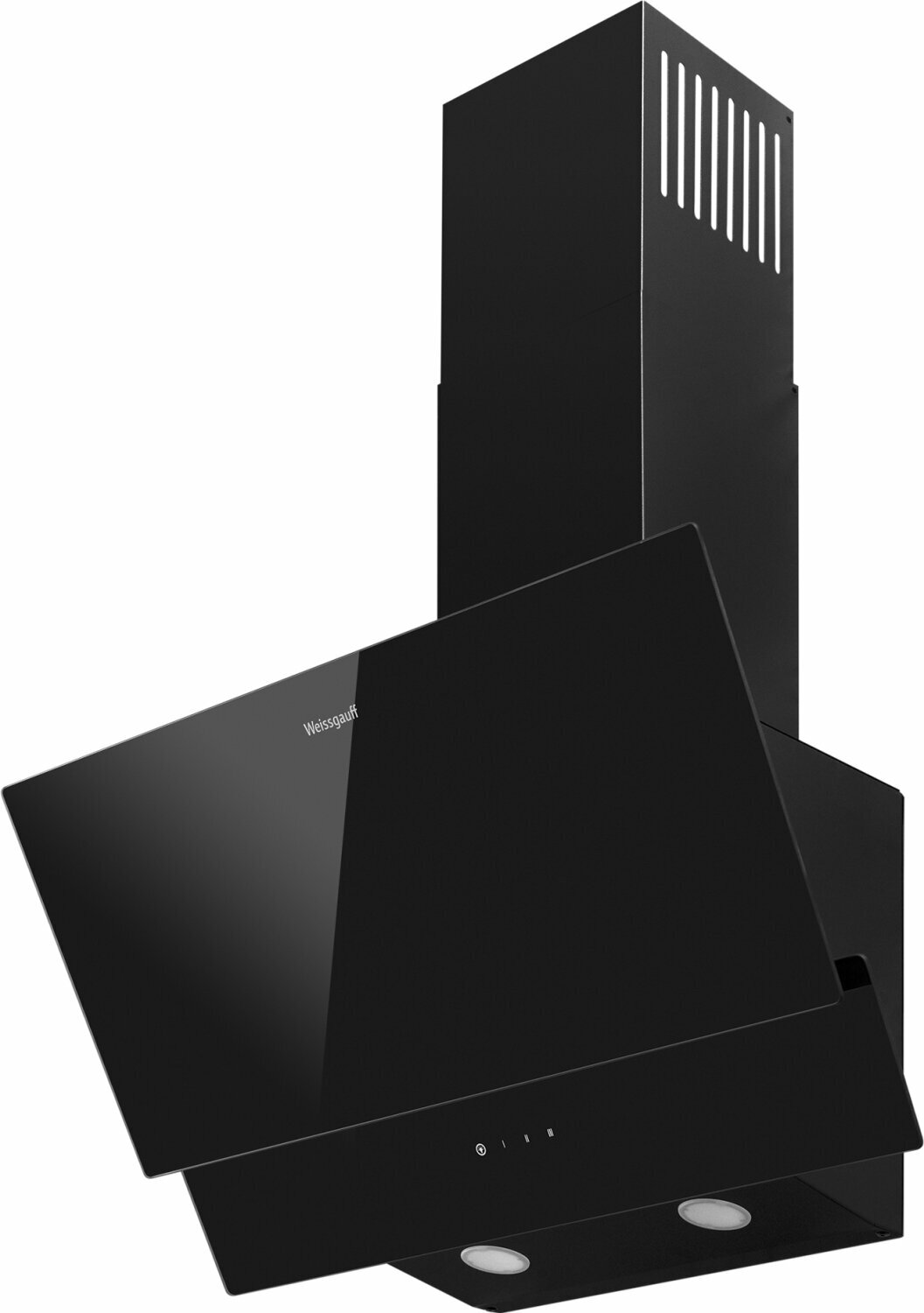 Купольная вытяжка Weissgauff Yota 606 Touch Double Black Glass, Алюминиевый жировой фильтр, Низкий уровень шума
