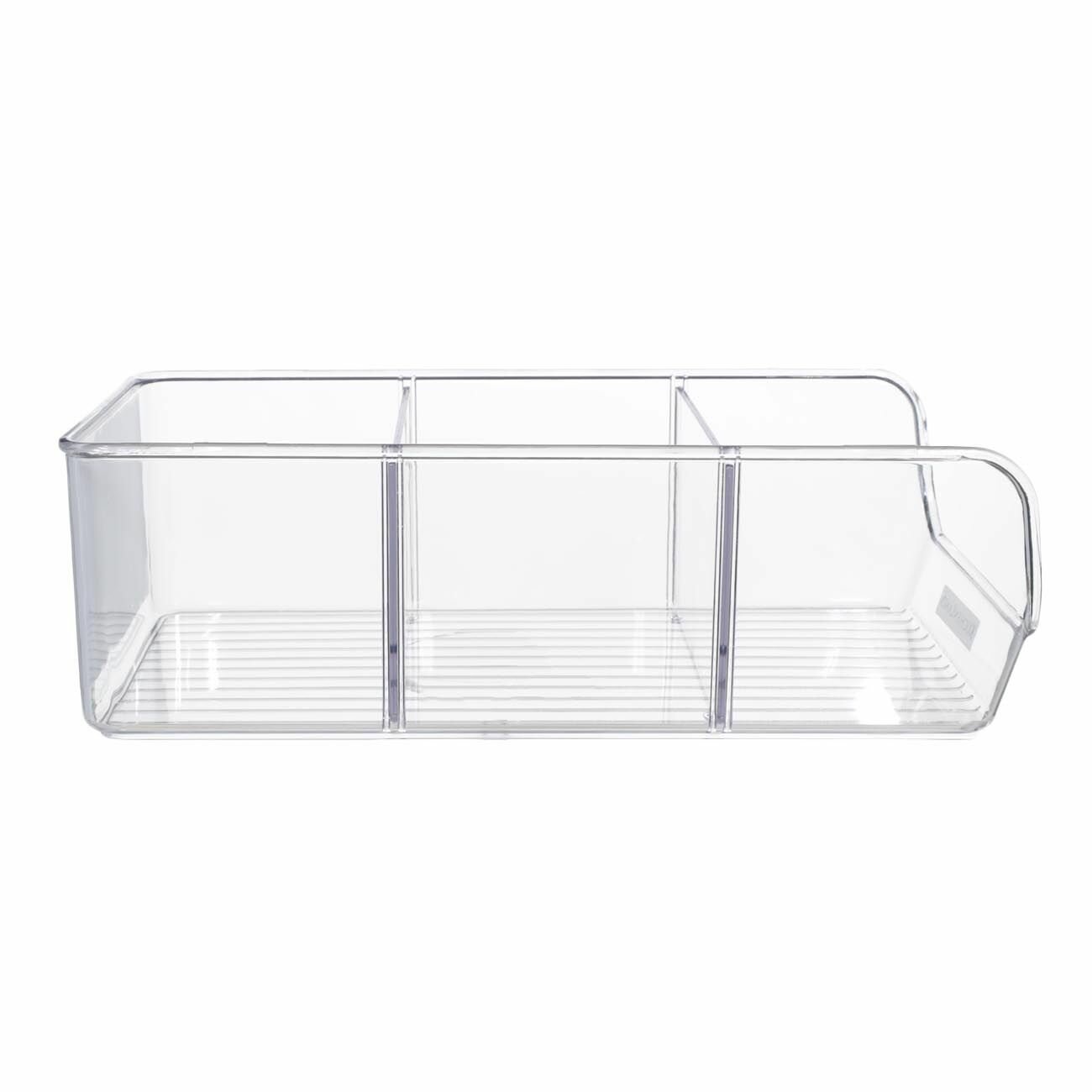 Ящик-органайзер для холодильника, 27х14 см, 3 отд, пластик, Basic - фотография № 4