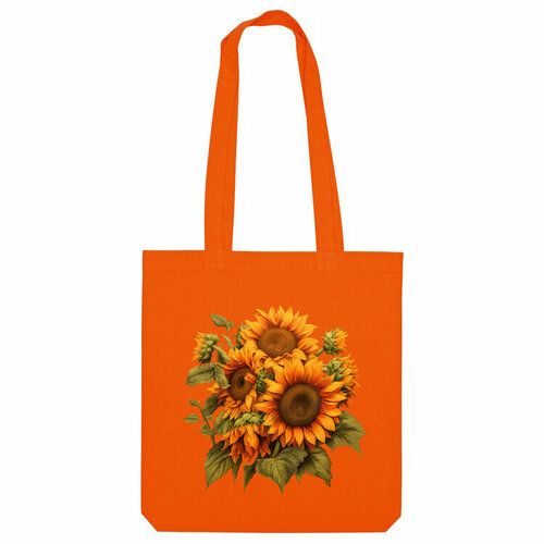 фото Сумка шоппер us basic, оранжевый