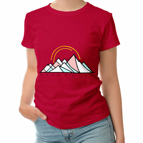 фото Футболка roly, размер l, красный