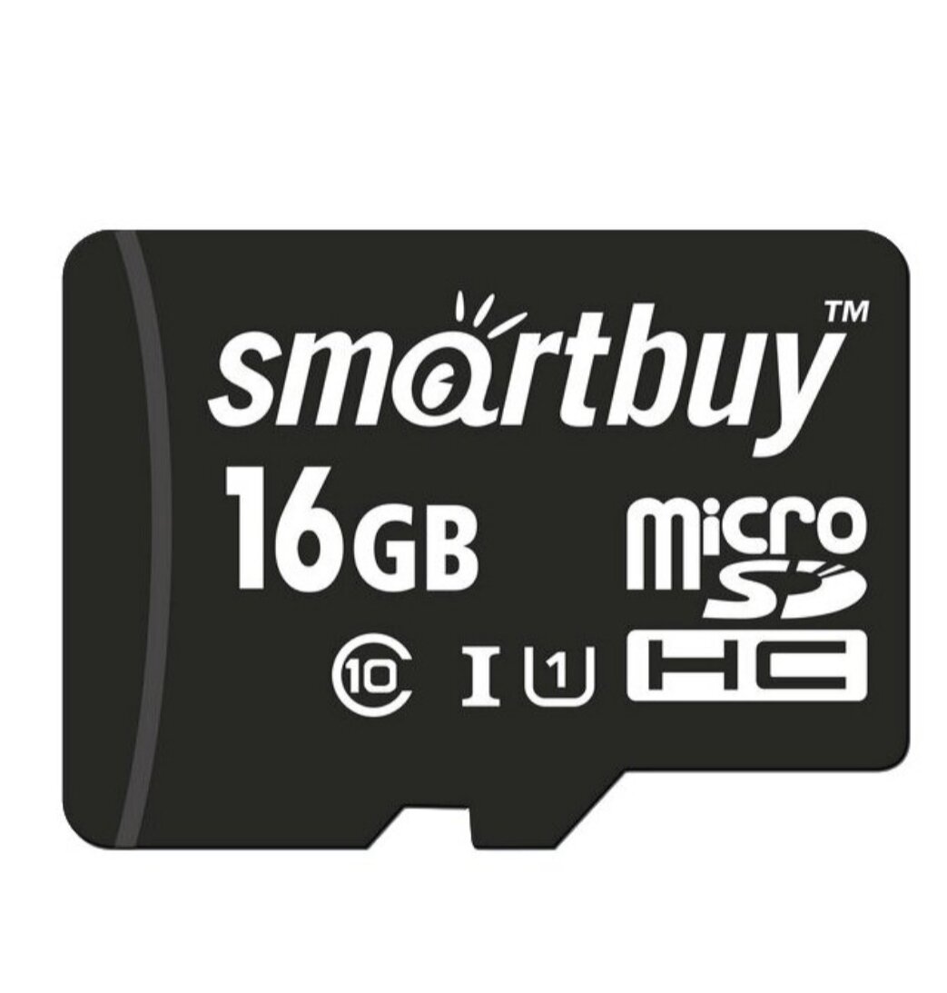 Карта памяти SmartBuy microSDHC 16 ГБ Class 10, R/W 30/18 МБ/с, адаптер на SD, 1 шт, черный