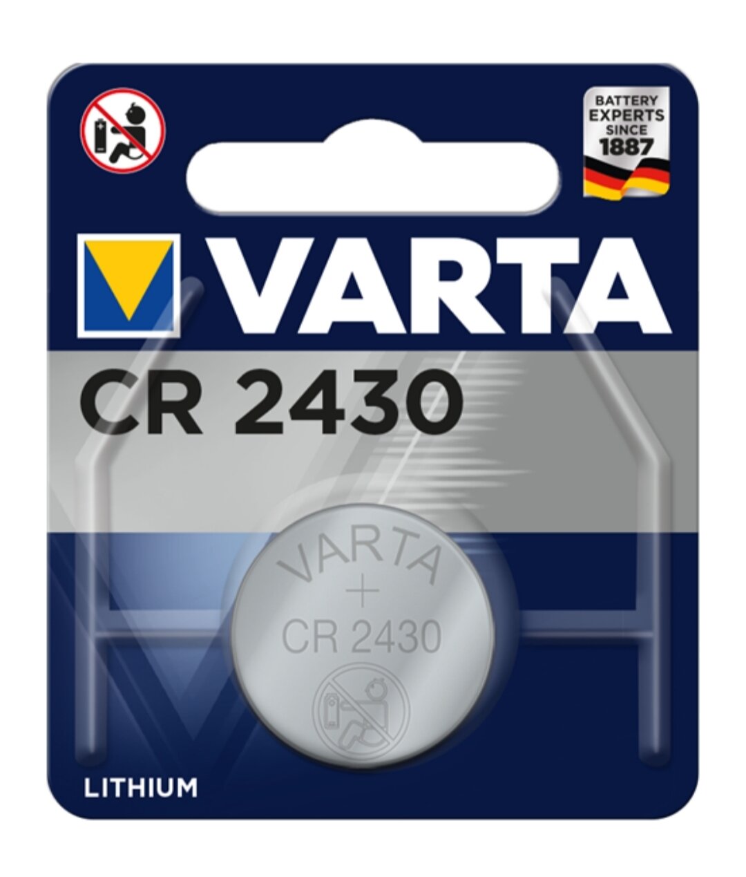 Батарейка Varta CR2430/6430, литиевая 3V