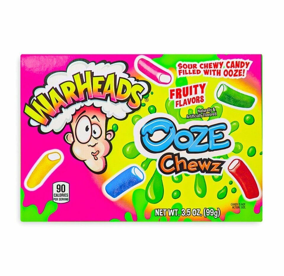 Конфеты жевательные Warheads Ooze Chewz Theater Box 99г, Мексика