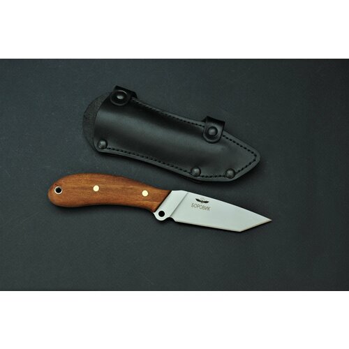 фото Нож боровик (танто) мелита-к, рукоять дерево, покрытие антиблик