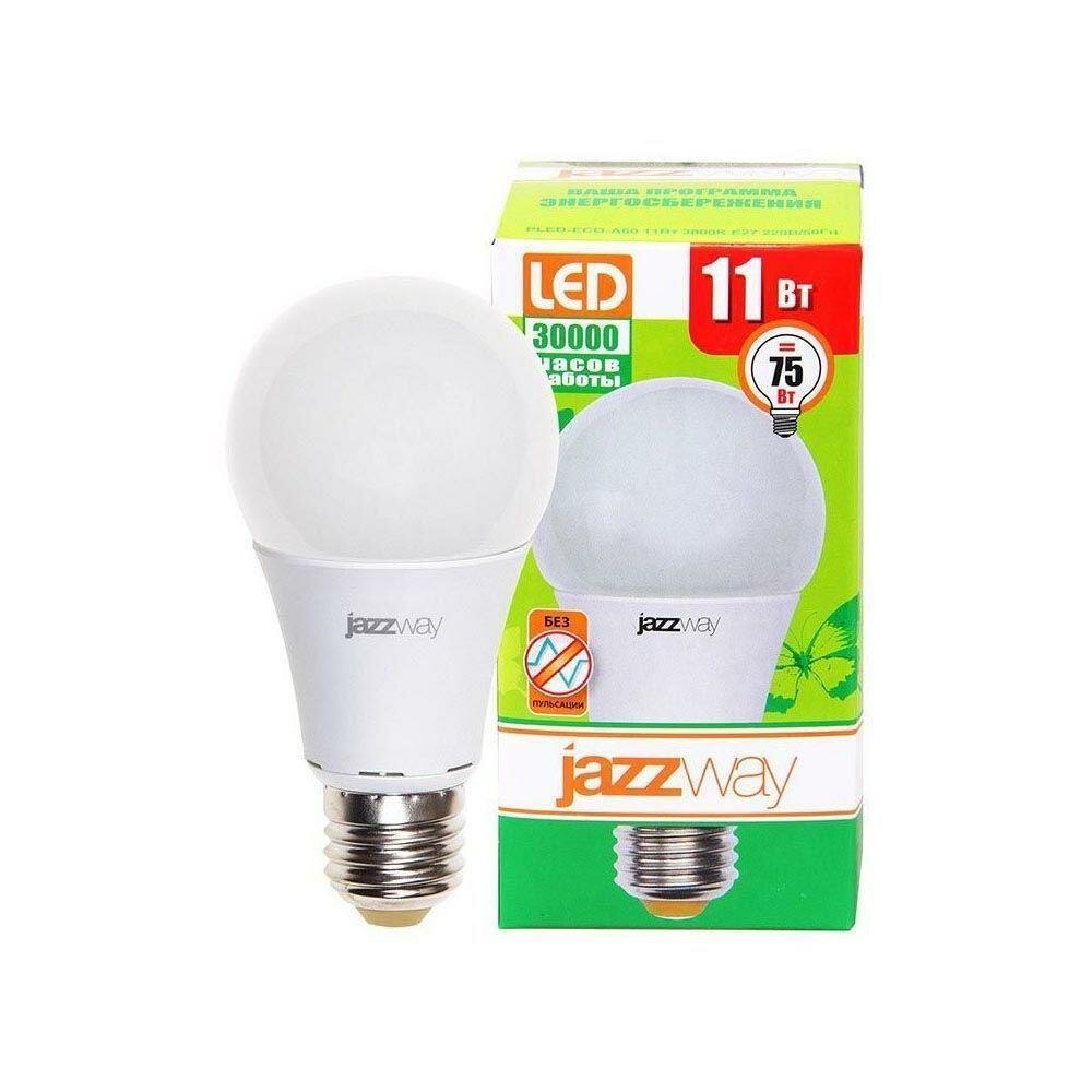 Упаковка ламп LED 10 шт Jazzway PLED- ECO- A60 11w E27 3000K 880Lm 220V/50Hz - фото №5