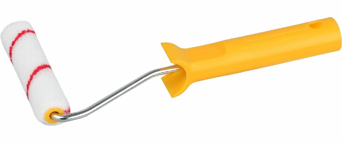 Малярный мини-валик в сборе STAYER полиамид 110 мм диаметр 15 мм высота ворса 8 мм для агрессивных составов