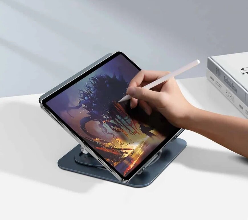 Подставка для ноутбука Baseus UltraStable Pro Series Rotatable and Foldable Laptop Stand (B10059900811-01) 3-Hinge Version — фото 16