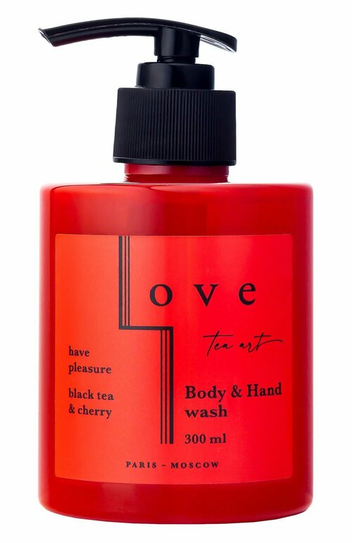 LOVE TEA ART BODY&HAND WASH BLACK TEA & CHERRY гель для душа И РУК черный ЧАЙ И вишня