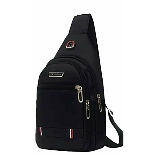 фото Сумка кросс-боди , фактура гладкая, черный без бренда