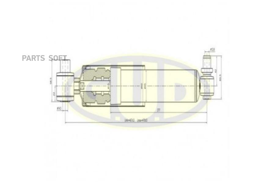 GUD GSA551807 Амортизатор задн газ renault megane scenic/scenic i 96-