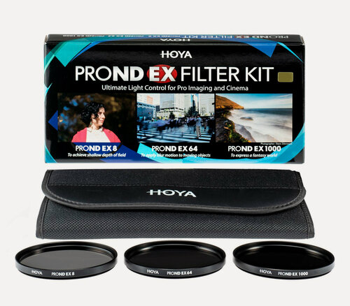 Изображение товара Набор светофильтров Hoya PROND EX Filter Kit 8/64/1000, 82mm, нейтрально-серый, набор