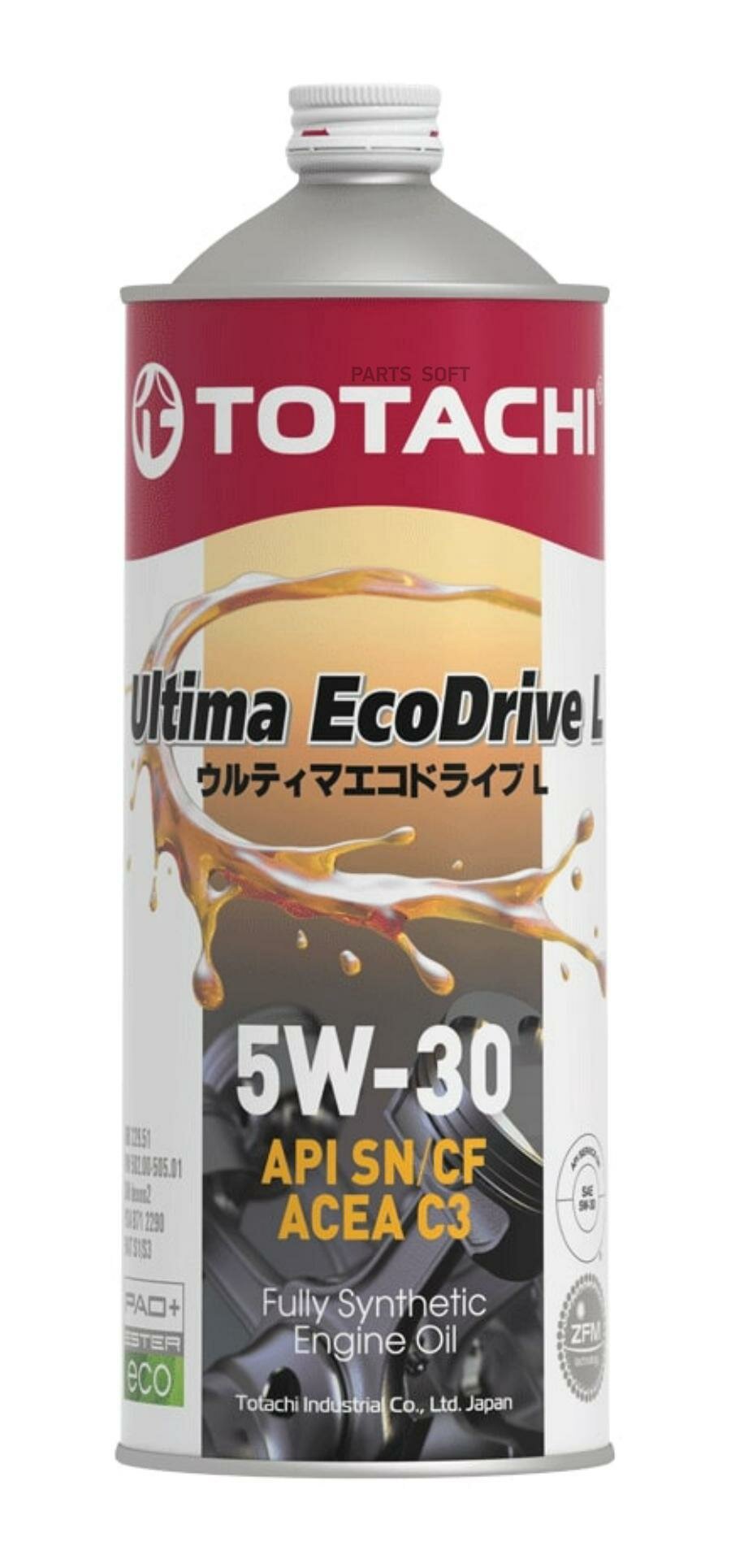 Масло моторное totachi ultima eco drive l 5w-30 синтетическое 1 л 4562374690912