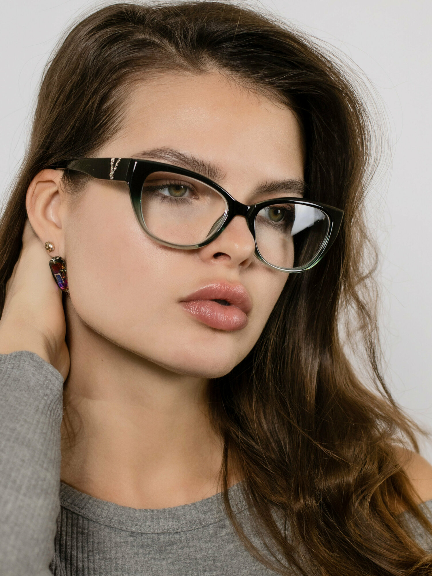 Очки для зрения женские -1,50 Корригирующие очки с прозрачными линзами
