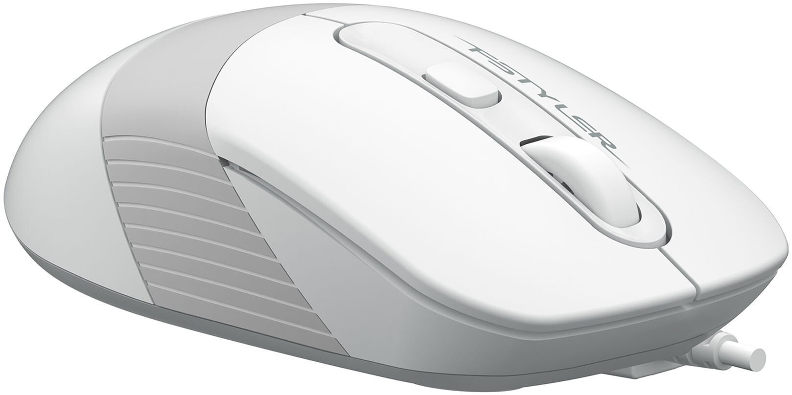 Мышь A4Tech Fstyler FM10S, белый/серый (fm10s usb white) - фото №2