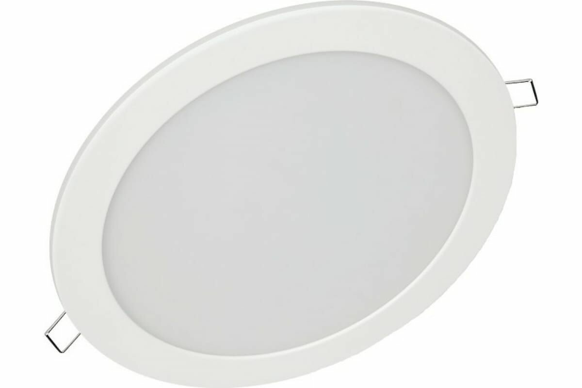 Потолочный светильник 18Вт, 6500 К, 1440 Лм, 185мм, холодный, IP40, встраиваемый, настенный, белая панель - фотография № 2