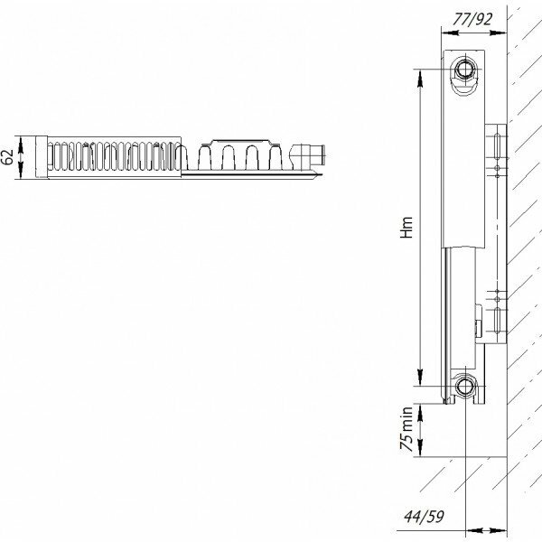 Радиатор AXIS 11 500x400 Classic 15004C - фото №15