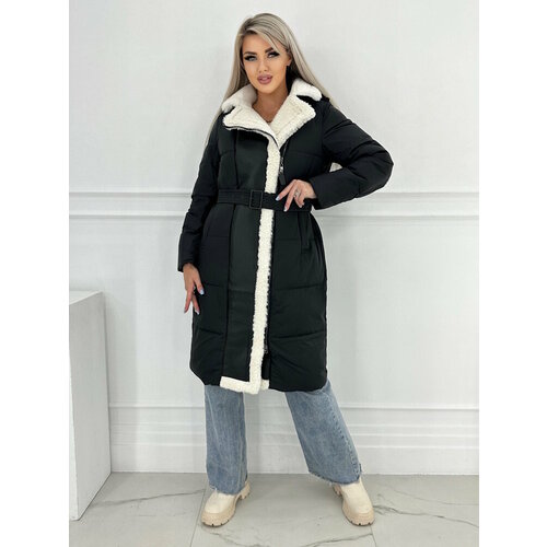 фото Куртка karmelstyle, размер 48, белый, черный
