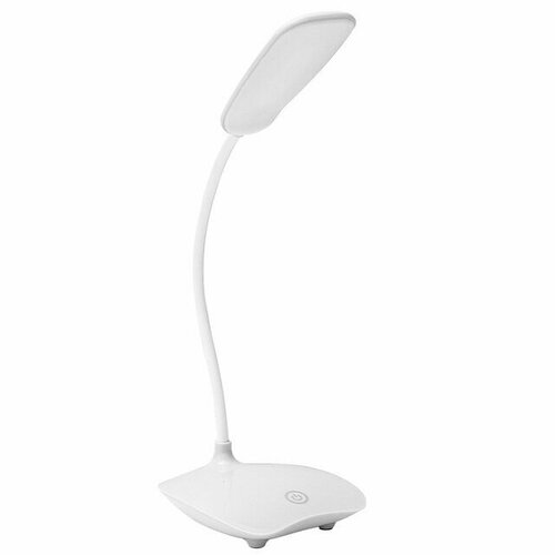 Складная сенсорная лампа на гибкой ножке | Светильник для чтения | Ночник беспроводной с режимами яркости, цвет белый