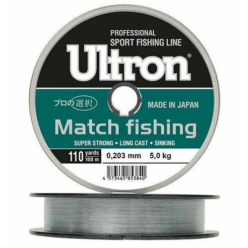 Монофильная леска для рыбалки Momoi ULTRON Match Fishing 100м 0.310мм