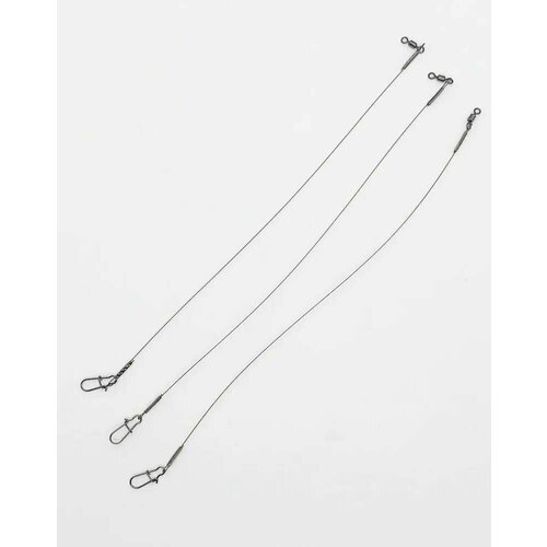 Поводки рыболовные Crazy Brothers, 7 нитей, нержавеющая сталь, разрывная нагрузка 12 кг, длина 30см