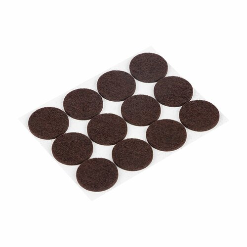 Протекторы для мебели самоклеящиеся Рыжий кот d 28 см 12 шт коричневые 314₽