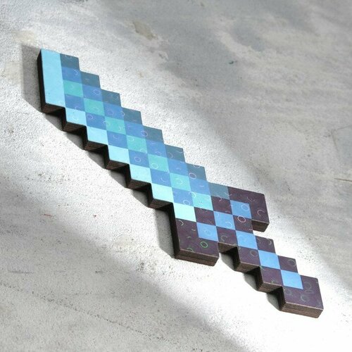 Игрушечное оружие Нож, 20 см, пиксельный, алмазный .2 шт. игрушечное оружие меч 19 5х56 5х1 2 см пиксельный алмазный