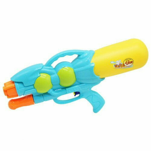 Водный бластер с помпой «Water Gun» 45 см, цвет голубой M818Q-2 водное оружие с помпой water shooting 35 см qs811 42