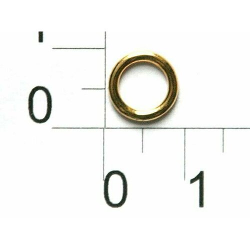 Кольцо для бюстгальтера металл 600Н золото d6мм (уп.50 шт.) Proknopka