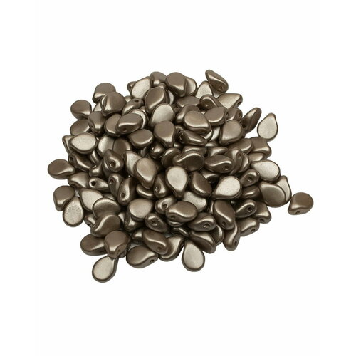 Стеклянные чешские бусины, Pip Beads, 5х7 мм, цвет Alabaster Pastel Lt.Brown, 150 шт.
